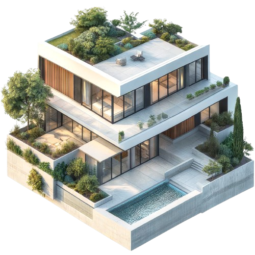 A modern home aligned to Vastu directional principles